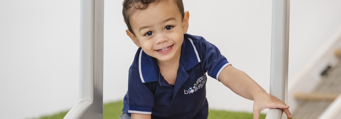 Blossom child smiling during the activities