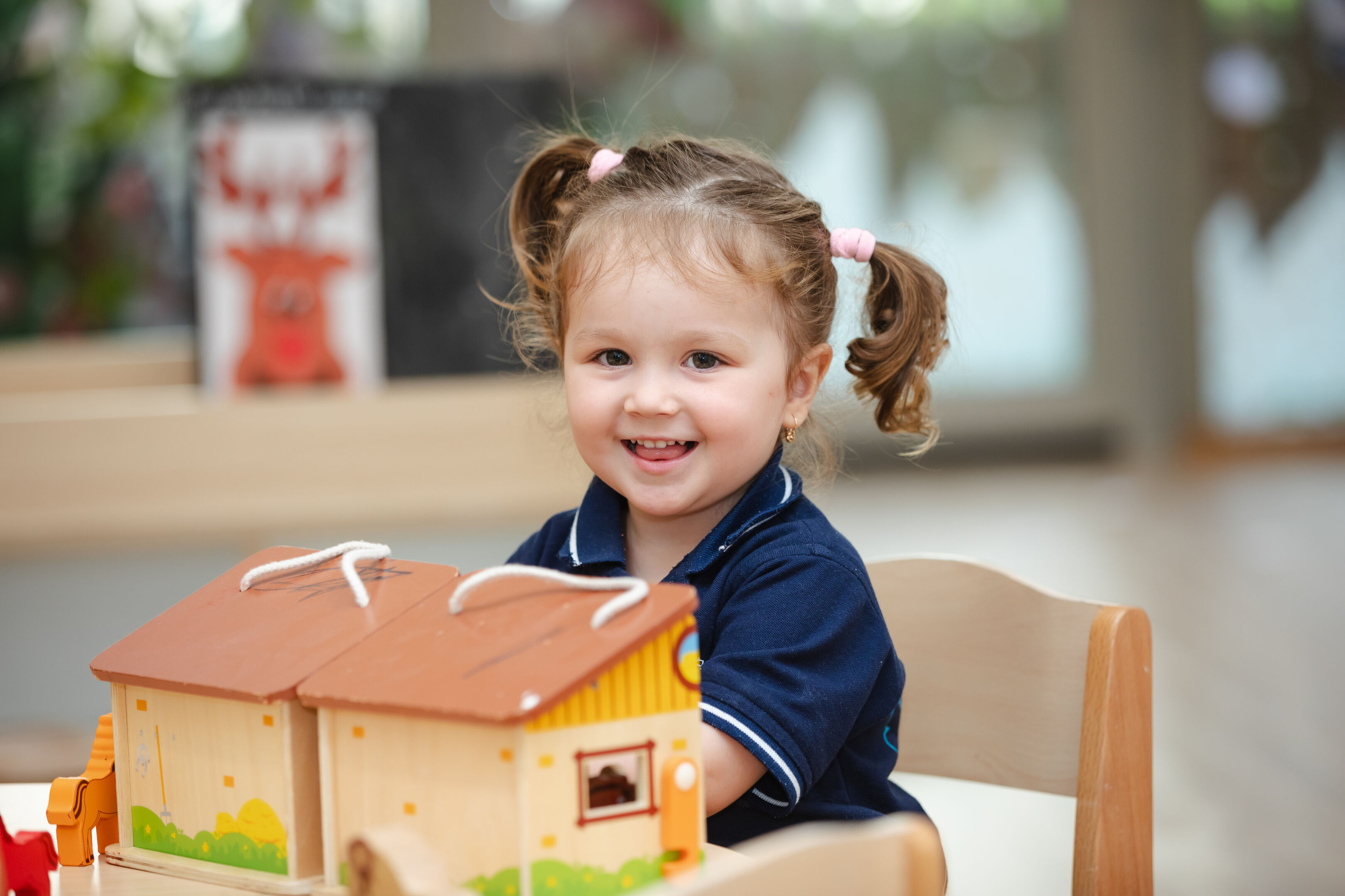 girl playing