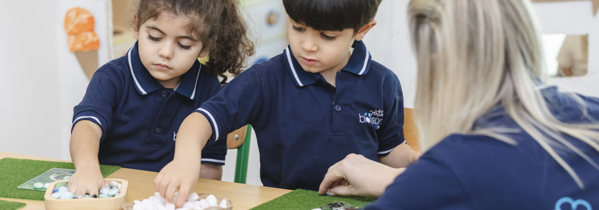 toddlers exploring in a classroom